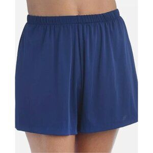 New! MAXINE OF HOLLYWOOD Size 16W  MW6NK51 NAVY SOLID JOGGER SHORTS w/Briefs